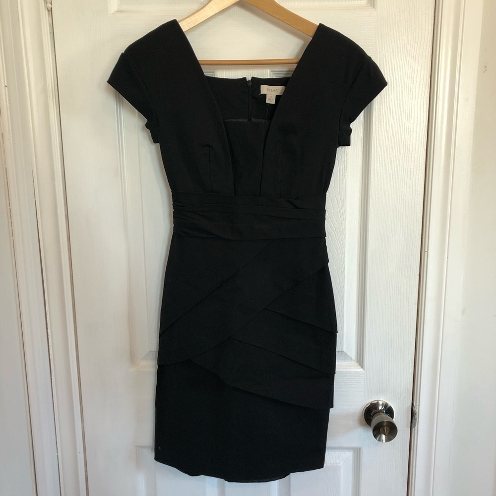 NEW OJAY Black Structured Sheath Dress | 6​​